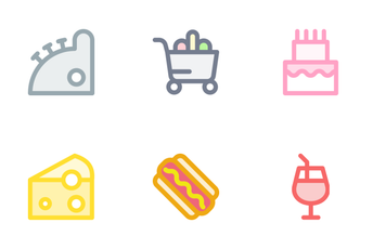 Supermarket - Filled Outline Icon Pack
