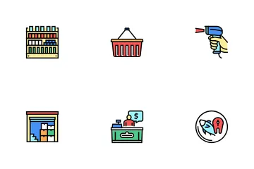 Supermarket Store Icon Pack