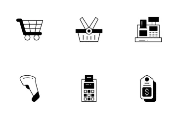 Supermercado Paquete de Iconos