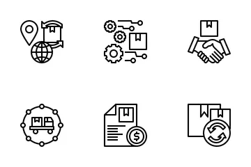 Supply Chain Logistic Icon Pack