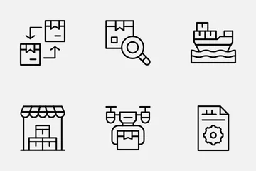 Supply Chain Management Icon Pack