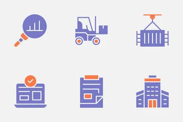 Supply Chain Management Icon Pack