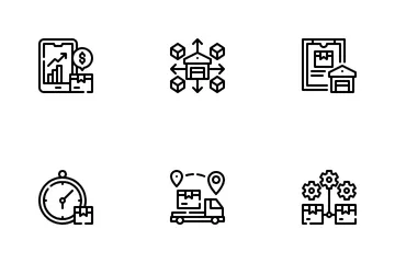 Supply Chain Management Icon Pack
