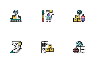 Supply Chain Management System Icon Pack