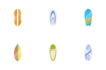 Surfbrett Icon Pack