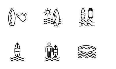 Surfing Icon Pack