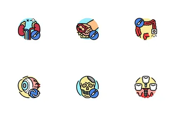 Surgery Health Medical Skin Icon Pack