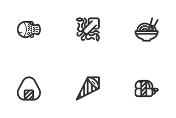 Sushi Feast (Line) Icon Pack