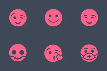 Süße Smileys Emoticons Symbolpack