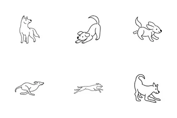 Süßer Hund Icon Pack