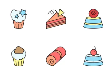 Süßes Essen Symbolpack