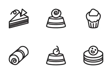 Süßes Essen Symbolpack