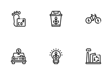 Sustainability Initiatives Icon Pack