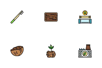 Sustainable Beauty Eco Friendly Icon Pack