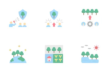 Sustainable Forest Management Icon Pack