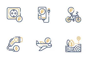 Sustainable Travel Icon Pack