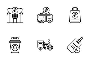 Sustainable Travel Icon Pack