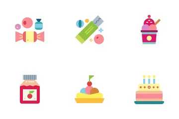 Sweet And Candies Icon Pack