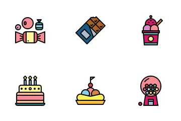 Sweet And Candies Icon Pack