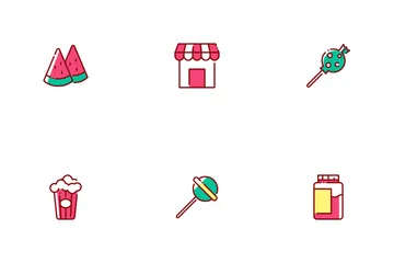 Sweet Food And Candy Icon Pack