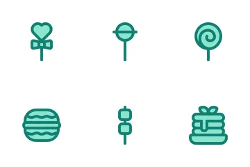 Sweets And Candies Icon Pack