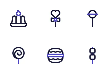 Sweets And Candies Icon Pack