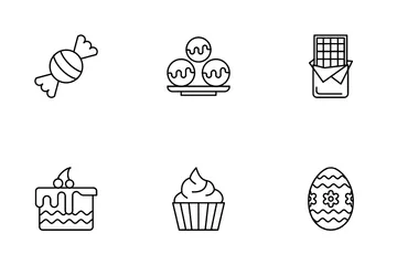 Sweets And Candies Icon Pack