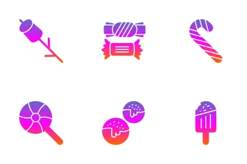 Sweets And Candies Icon Pack