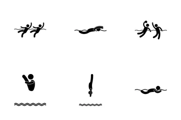 Swimming Pool Events Icon Pack