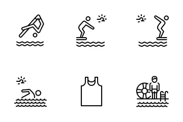 Swimming Pool Icon Pack