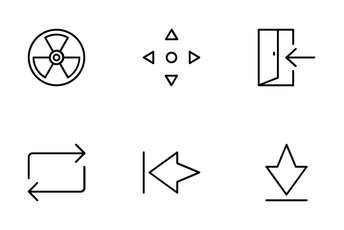 Symbol And Arrows Icon Pack