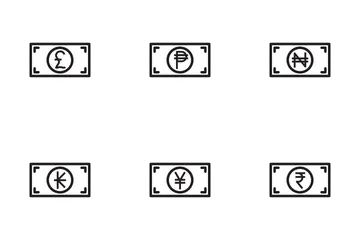 Symbole de la monnaie Pack d'Icônes