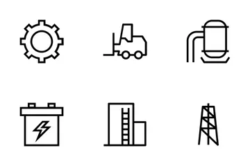 Symbole für industrielle Prozesse Symbolpack
