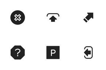 Flèche et symboles Icon Pack