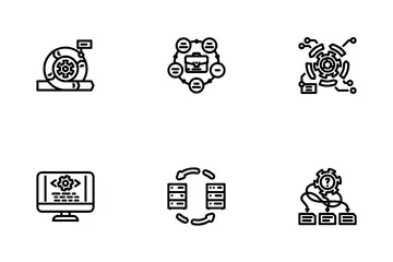 System Analyst Data Business Icon Pack