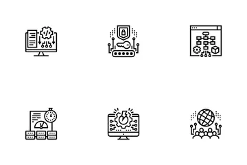System Work Process Icon Pack