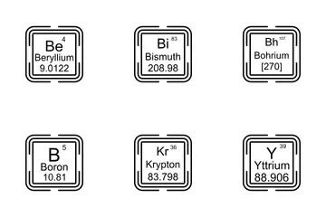 Tabla periódica Paquete de Iconos