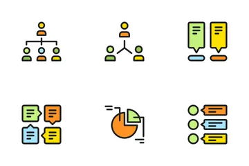 Cuadro y diagrama Paquete de Iconos