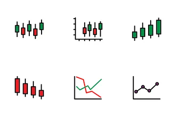 Cuadro y diagrama Paquete de Iconos