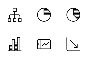 Cuadro y diagrama Paquete de Iconos