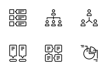 Cuadro y diagrama Paquete de Iconos