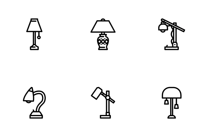 5,988 Table Lamps Icon Packs - Free In Svg, Png, Ico - Iconscout