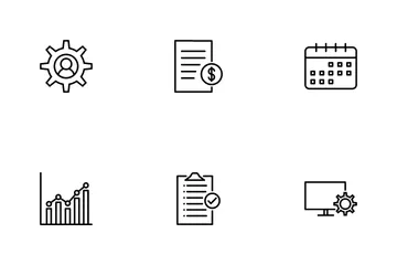 Tableau de bord d'administration Pack d'Icônes