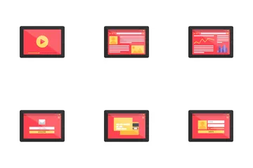 Tablet Bright Web Forms Icon Pack