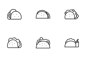 Tacos Paquete de Iconos