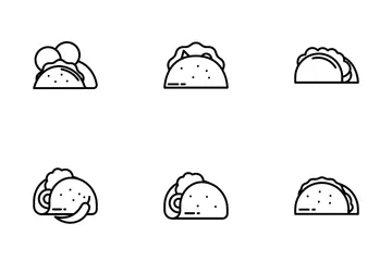 Tacos Paquete de Iconos