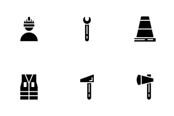 Tag der Arbeit-Glyphe Symbolpack