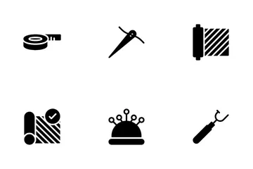 Tailor And Garment Icon Pack