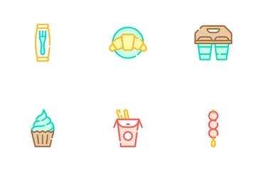 Take Away Food Icon Pack