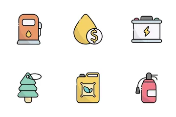 Tankstelle Icon Pack